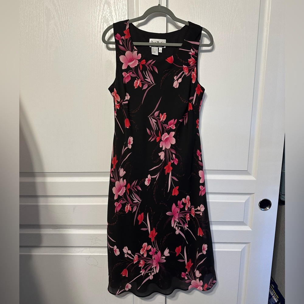 Sheri Martin New York black floral dress